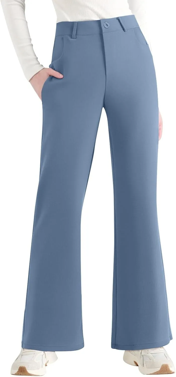 2025 Summer Women Work Business Pants High Waisted Flare Modern Comfortable Office Overalls Ladies Slacks