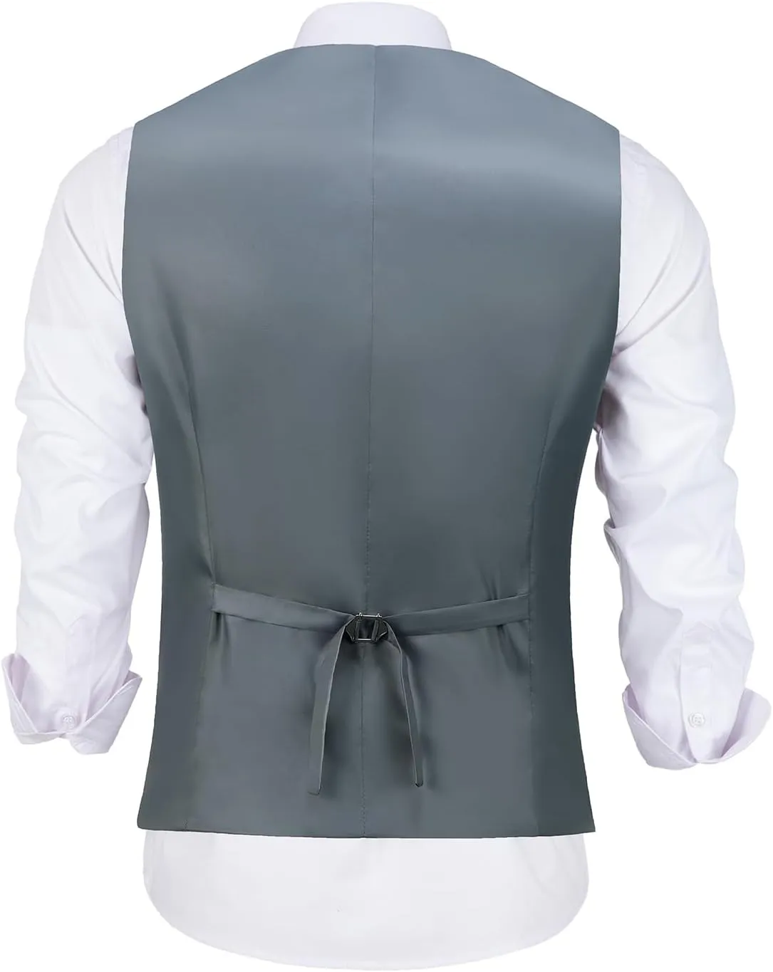Bakerbear Mens Suit Vests V-Neck Casual Vest Dress for Men Formal Tuxedo Wedding Vests Men's Waistcoat