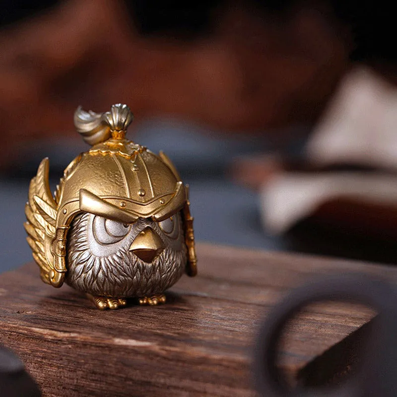 Creative Bird General Brass Handcrafted Decorative Ornament Desktop Mini Storage Box Home Decor
