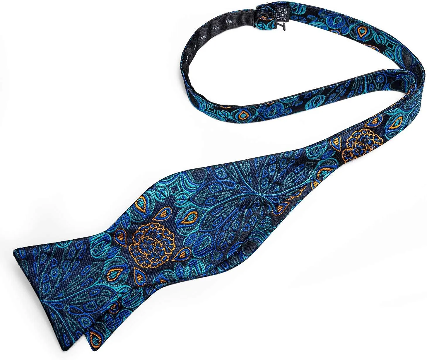 DiBanGu Silk Bow Ties for Men Striped Solid Paisley Self Bowtie and Pocket Square Cufflinks Formal Tuxedo Bowtie Set Wedding