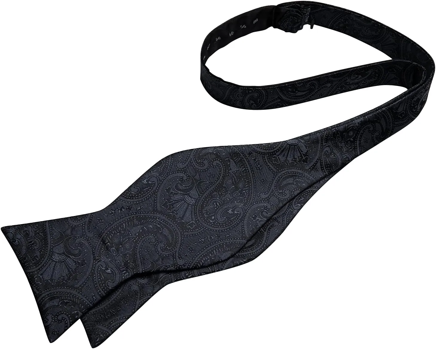 DiBanGu Silk Bow Ties for Men Striped Solid Paisley Self Bowtie and Pocket Square Cufflinks Formal Tuxedo Bowtie Set Wedding