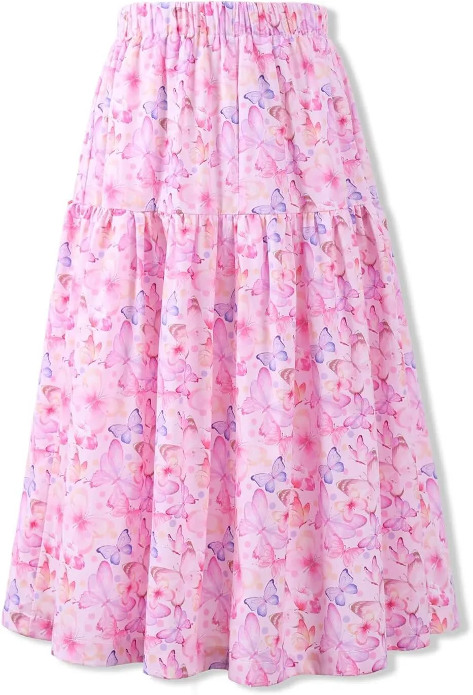 Floral Long Skirt for Girls Toddler & Kids & Teens II Girl's A-Line Maxi Skirts