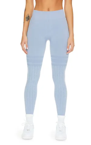 Game Day Seamless Melange Leggings | Azure Melange
