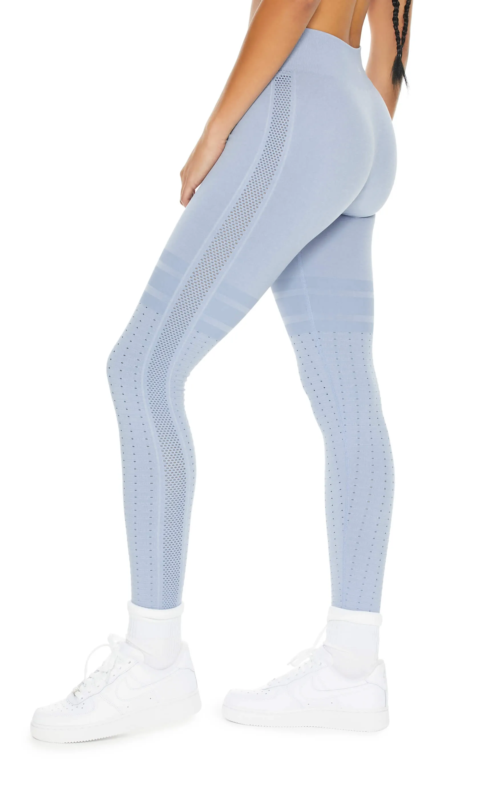 Game Day Seamless Melange Leggings | Azure Melange