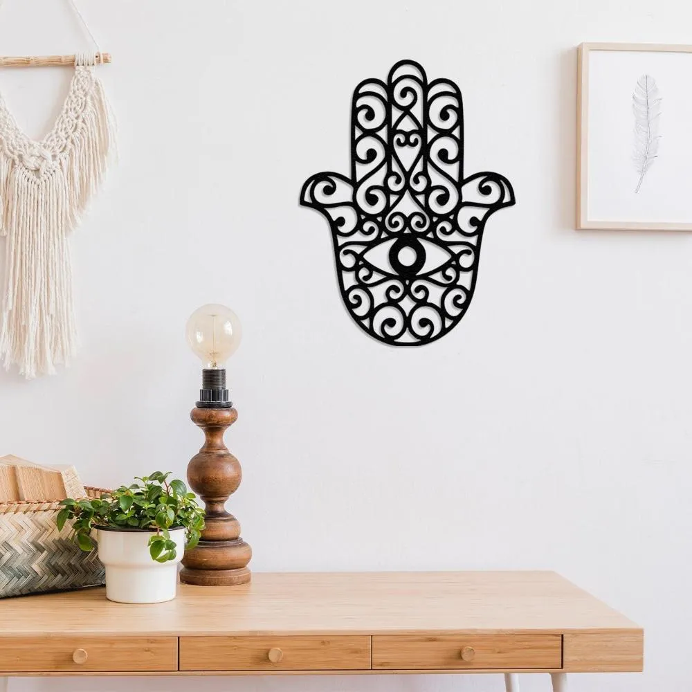 Hamsa Hand Metal Decor