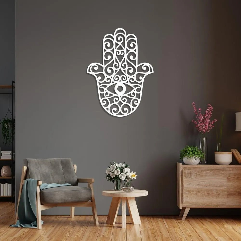 Hamsa Hand Metal Decor