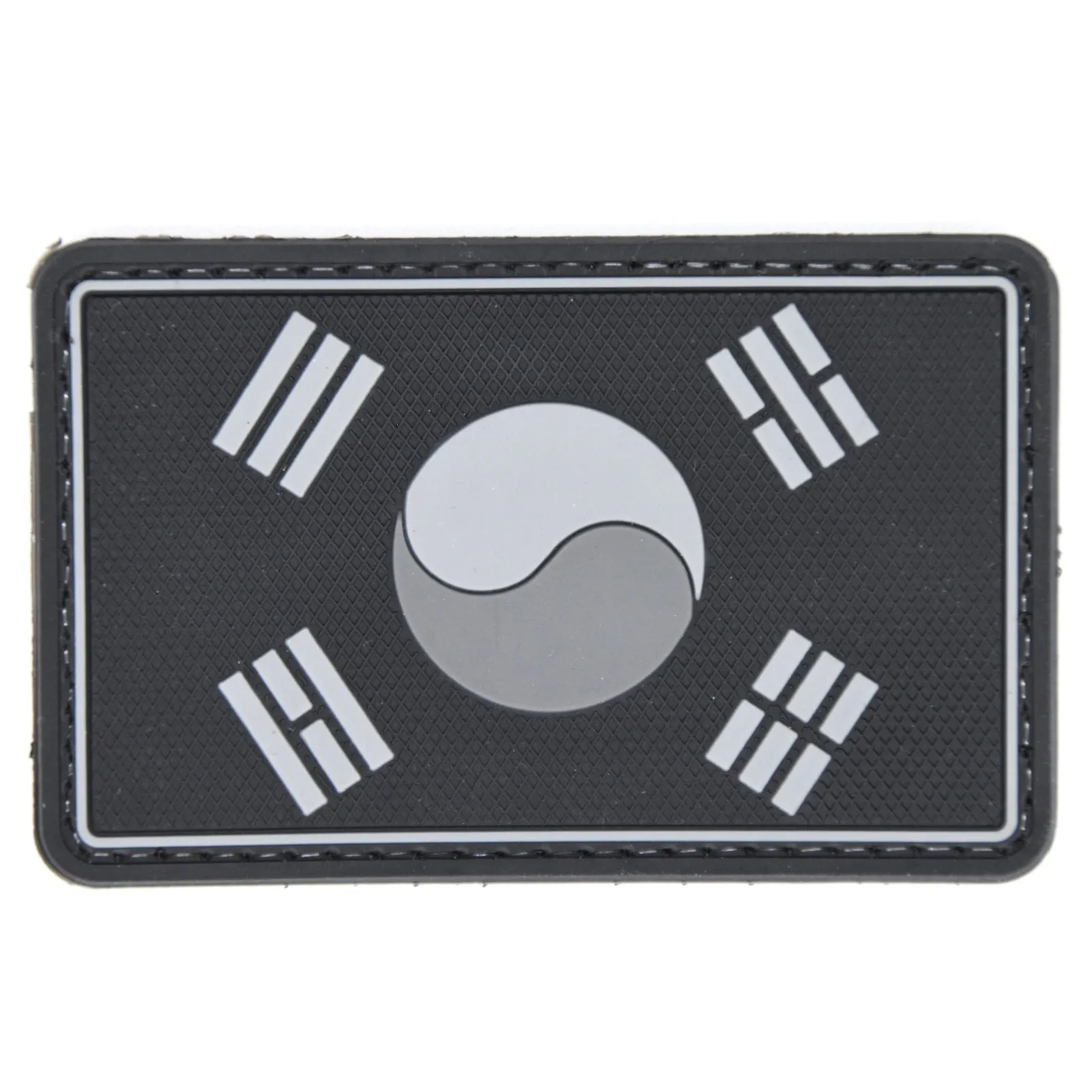 Korea Flag Patch Black/Gray