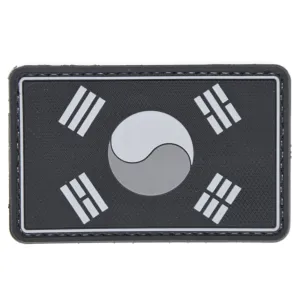 Korea Flag Patch Black/Gray
