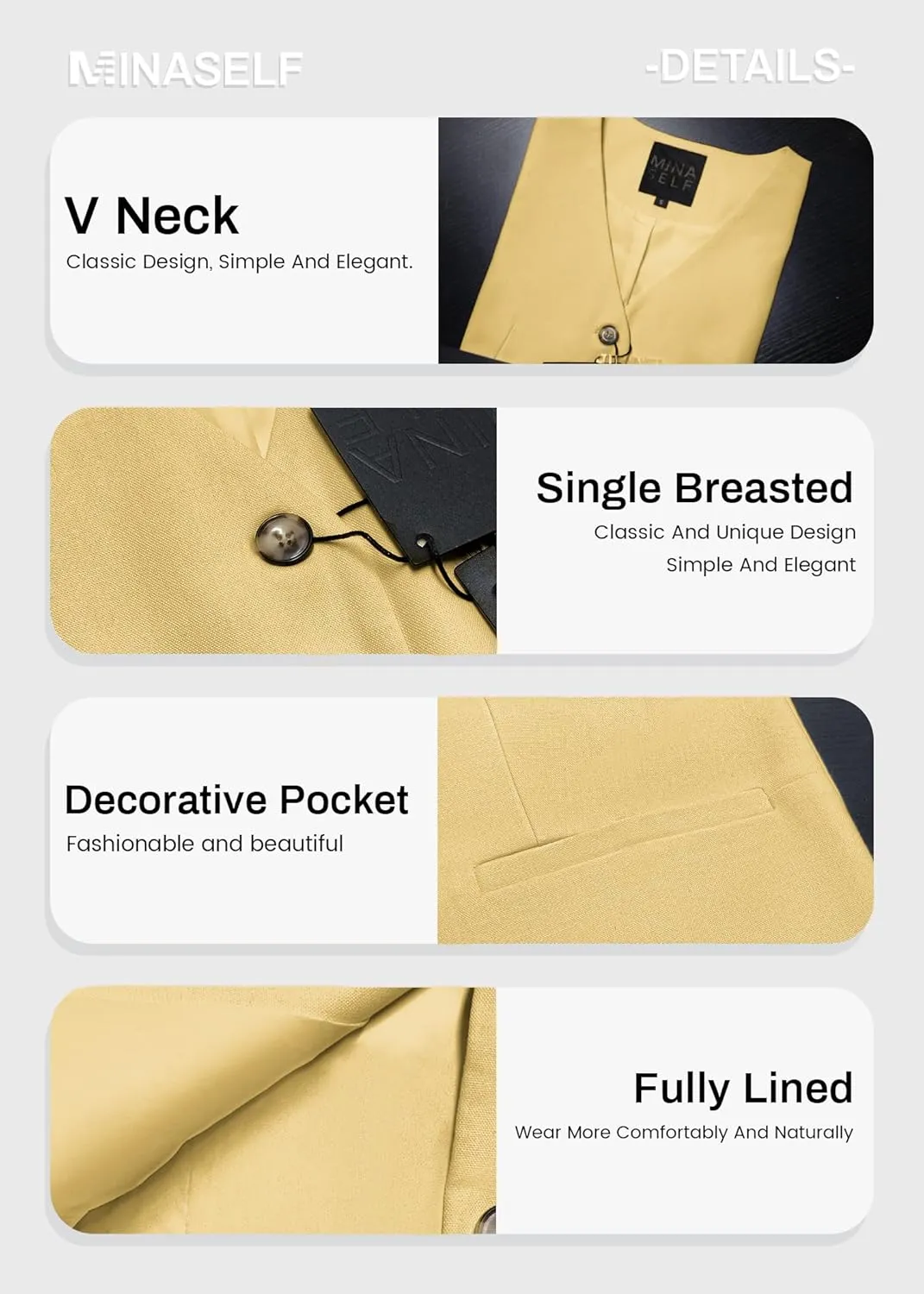 Linen Vest Tops for Women Summer Lihtweight Breathable V-Neck Button Fashion Casual Work Beach Vacation Outerwear