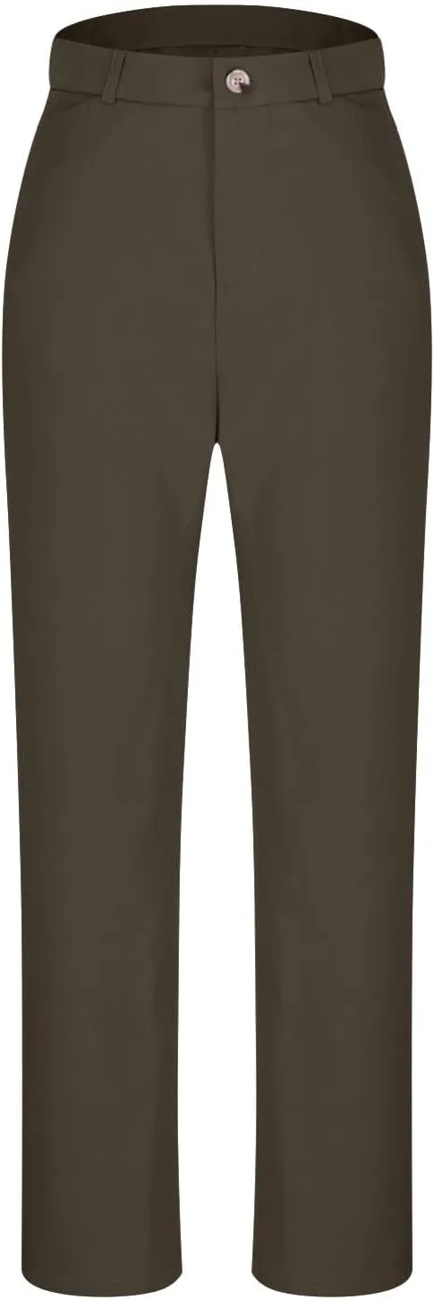 Lmdudan 2025 Dress Pants Women Work Business Pants Tummy Control Office Straight Leg Trousers High Waisted Ladies Slacks