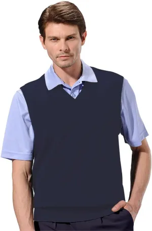 Monterey Club Men's Classic French Rib Knit V-Neck Vest #3925