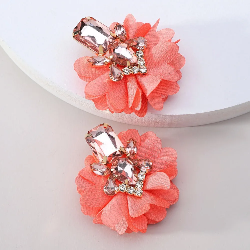 Pre Order:  Classic Elegant Flower Earrings