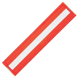 Reflective Safety Nylon Patch Red/Gray
