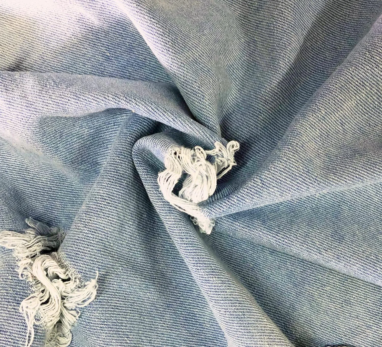 SeNight Women's Jean Jacket Long Sleeve Classic Distressed Fray Hem Tassels Denim Trucker Jackets