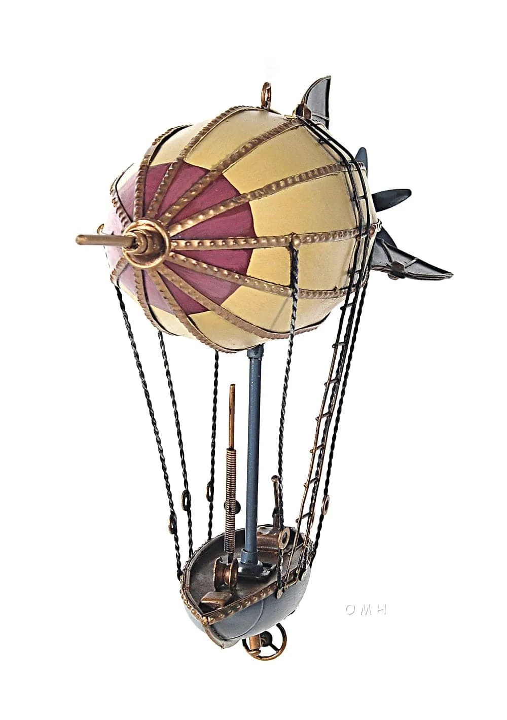 Steampunk Airship Blimp Hot Air Balloon Metal Model