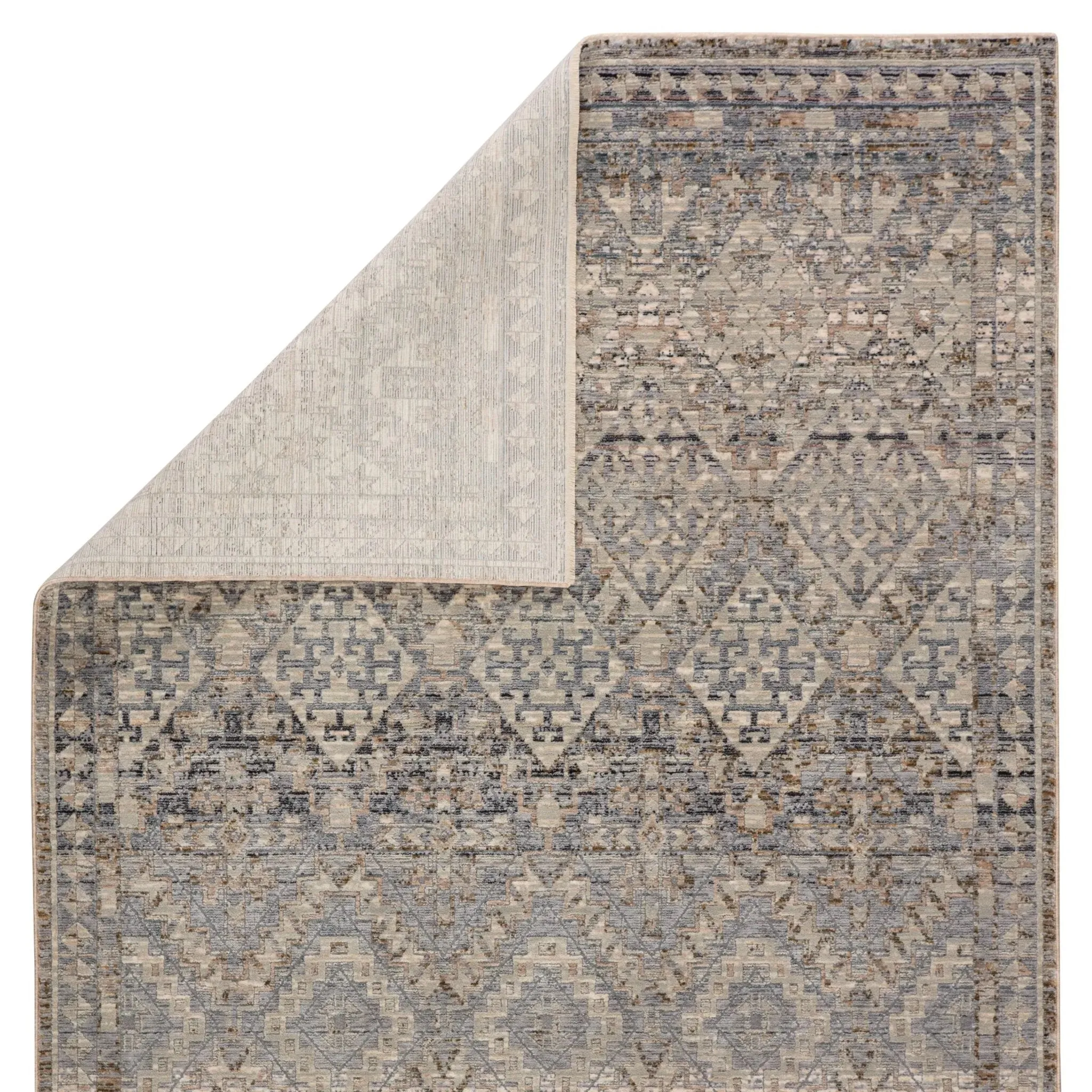 Valentia VLN06 Cashel Gray/Dark Blue Rug