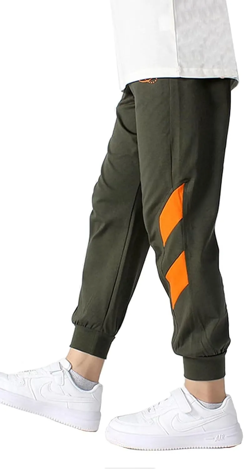 Welity Boys' Cotton Jogger Pants, 4-12 Years