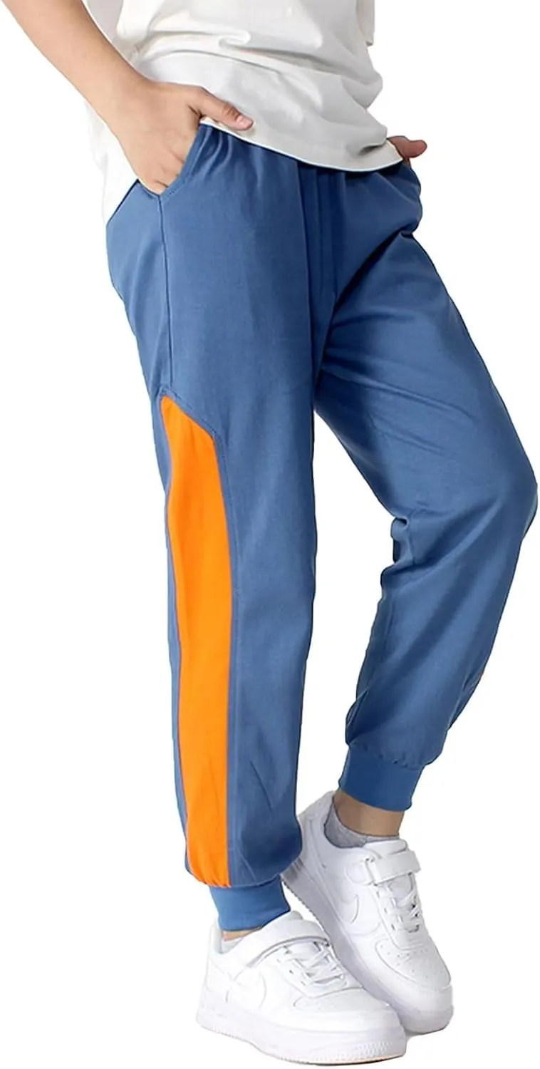 Welity Boys' Cotton Jogger Pants, 4-12 Years