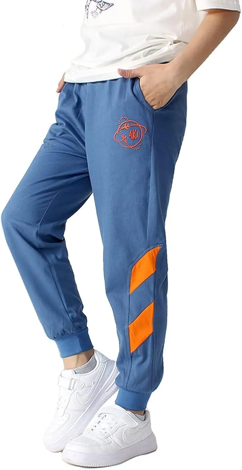Welity Boys' Cotton Jogger Pants, 4-12 Years