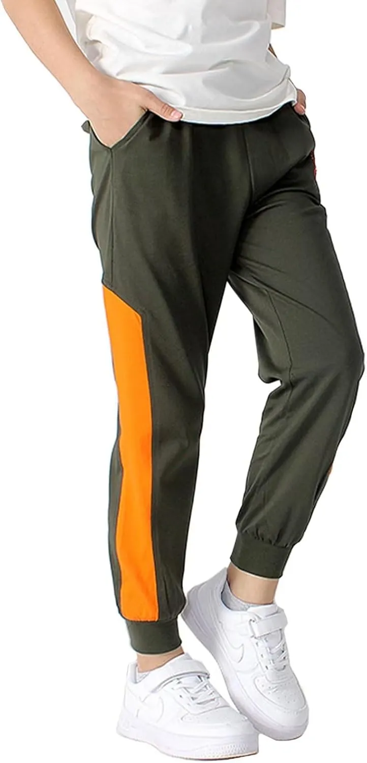 Welity Boys' Cotton Jogger Pants, 4-12 Years