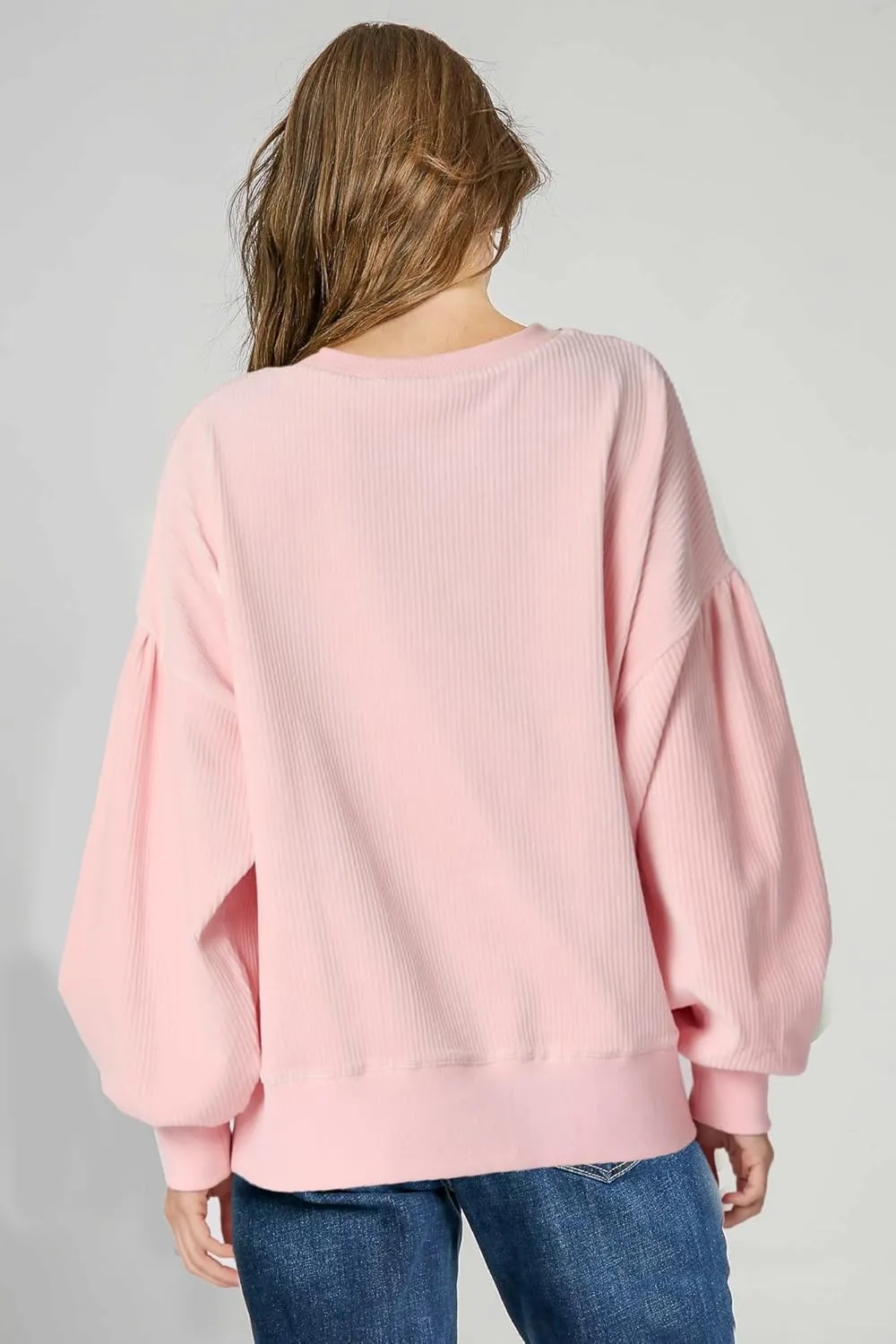 Women Merry Christmas Sequin Sweatshirt Cute Xmas Graphic Crewneck Sweater Holiday Party Long Sleeve Shirts Clothes