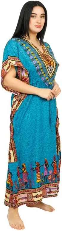 Women's Long Kaftan Maxi Dress Gown Top Night Caftan