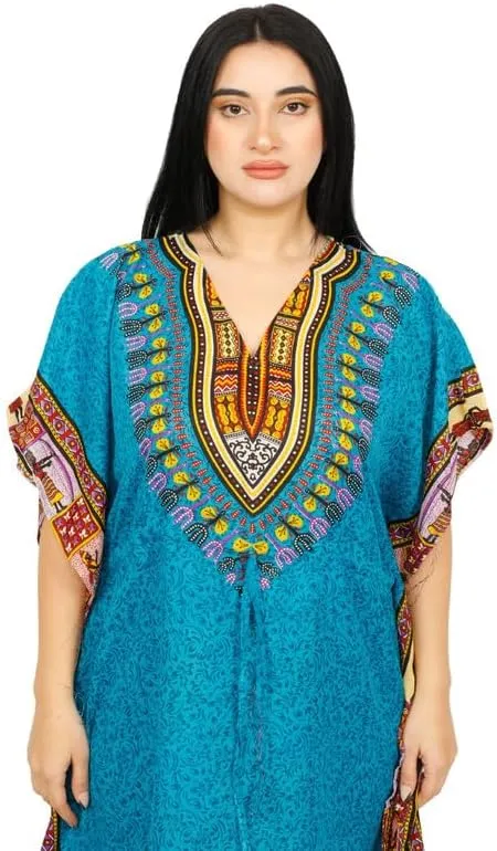 Women's Long Kaftan Maxi Dress Gown Top Night Caftan