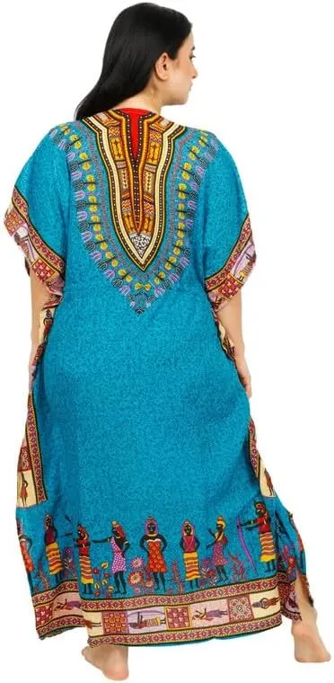 Women's Long Kaftan Maxi Dress Gown Top Night Caftan