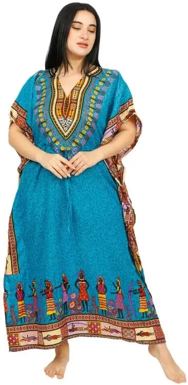Women's Long Kaftan Maxi Dress Gown Top Night Caftan