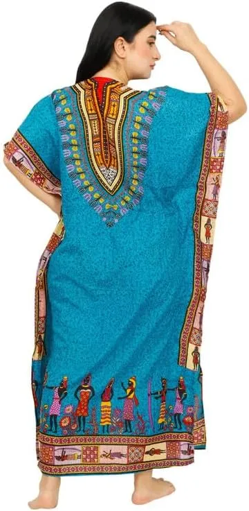 Women's Long Kaftan Maxi Dress Gown Top Night Caftan