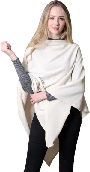 Women's Sweater Knit Poncho Pullover Wrap Organic Cotton - Loving Thread